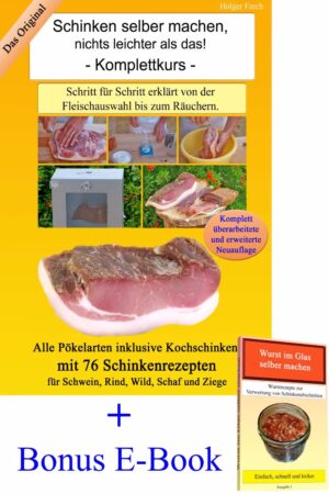 Das Buch Schinken selber machen in der eBook Version mit Bonus.